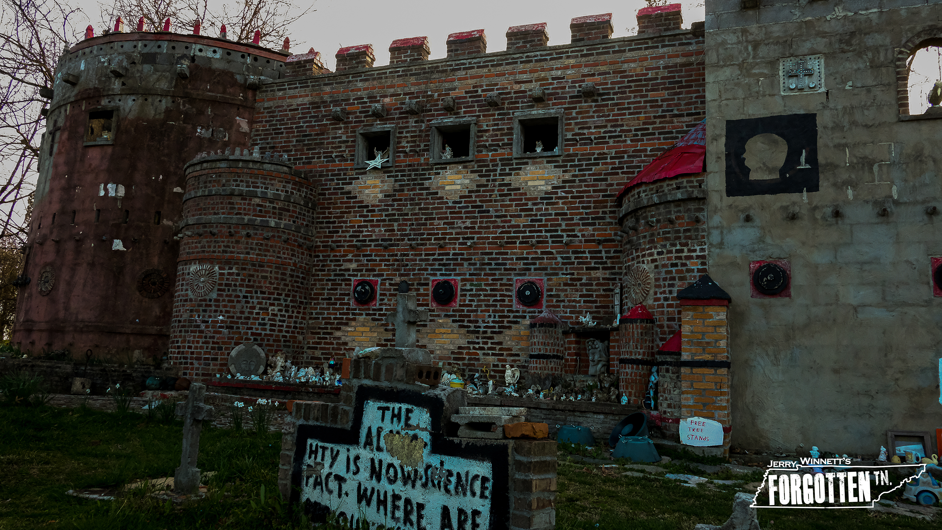 Greenback Castle, where demons and saints are in the very walls